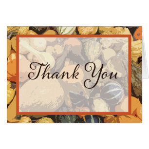 Customizable Fall Gourd Thank You