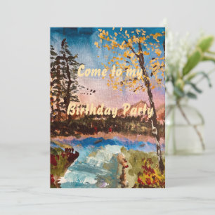 Customizable Fall Party Invitation  