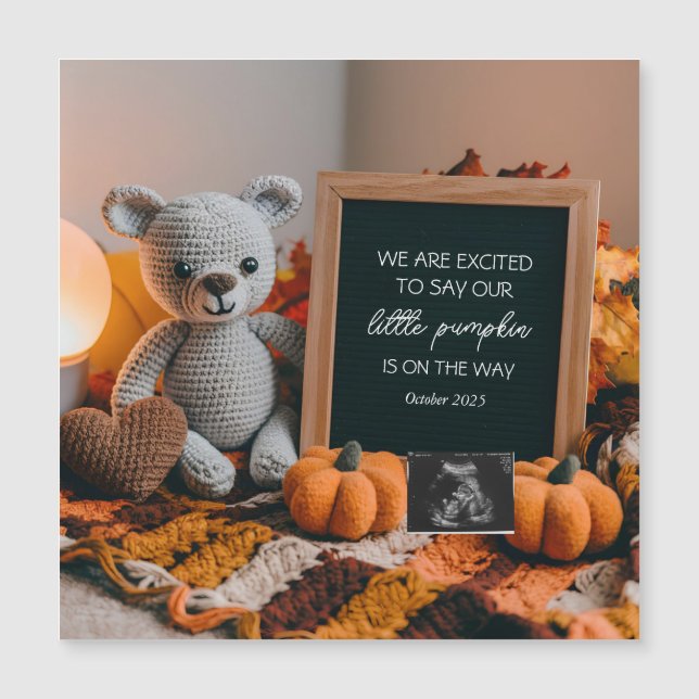 Customizable fallFall Pregnancy Announcement  (Front)