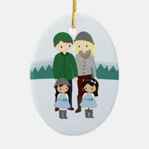 Customizable Family Christmas Ornament
