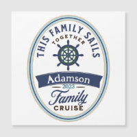 Customizable Family Cruise Magnet