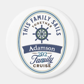 Customizable Family Cruise Magnet