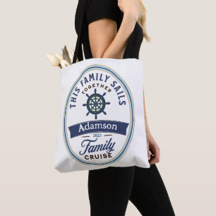 Customizable Family Cruise Tote Bag