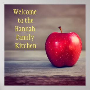 Customizable Family Kitchen Sign