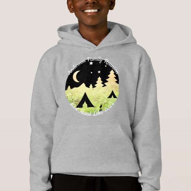 Customizable family reunion camping scene (Front)