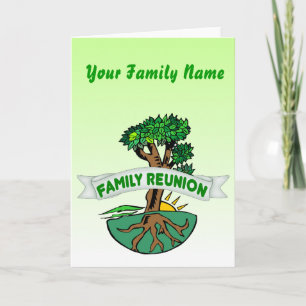 Customizable Family Reunion Card