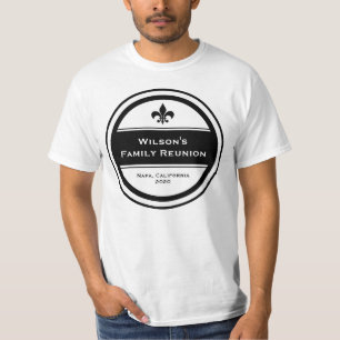 customizable family reunion fleur de lis T-Shirt