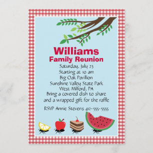 Customizable Family Reunion Picnic Invitation