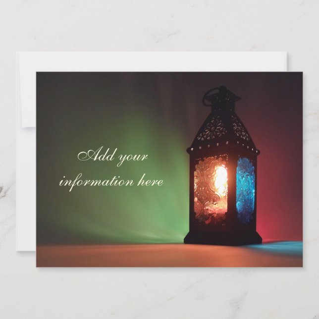Customizable Fanous Ramadan Invitation (Front)