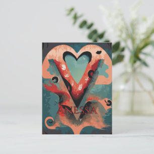 Customizable Fantastic V Postcard