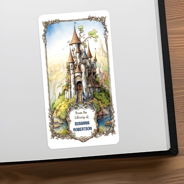 Customizable Fantasy Castle Bookplate (Creator Uploaded)