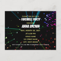 Customizable farewell achievement party lights