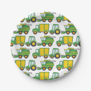 Customizable Farm-Themed Paper Plate