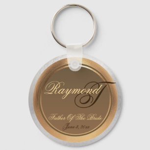 Customizable Father Of The Bride Keepsake Keychain