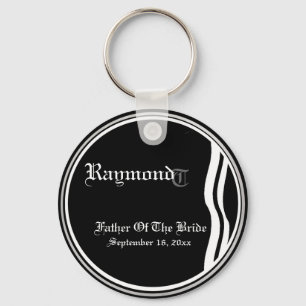 Customizable Father Of The Bride Keepsake Keychain