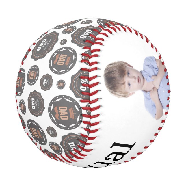 Customizable Father's Day Baseball (Angled)
