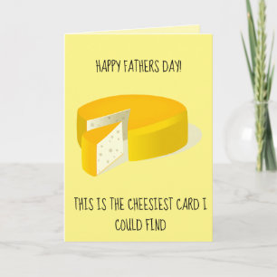 Customizable fathers day cheese card