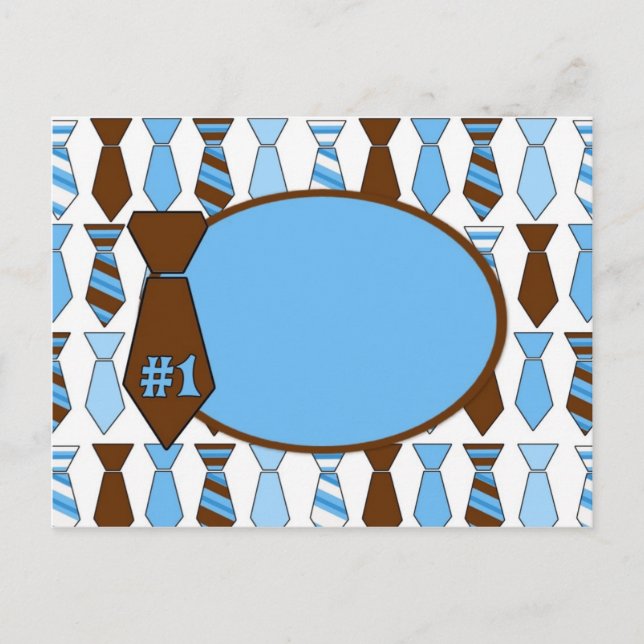 Customizable Father's Day Tie Card (4) (Front)