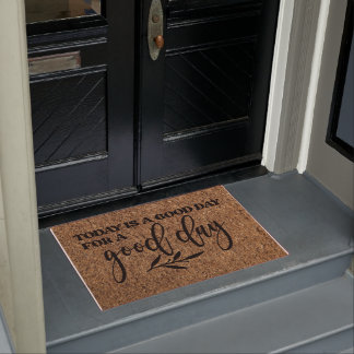 Customizable Faux Coir Positive Affirmation Doormat