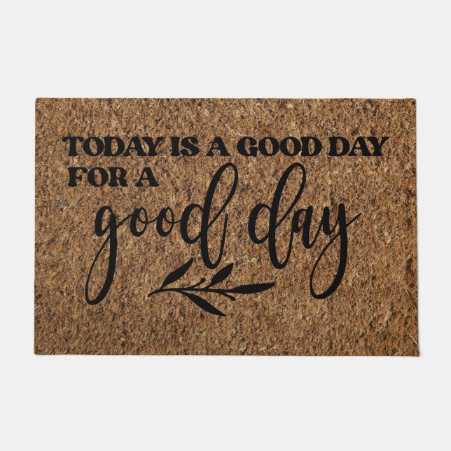 Customizable Faux Coir Positive Affirmation Doormat (Front)