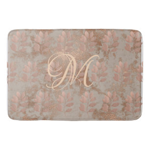 Customizable Faux Rose Gold pattern Bath Mat