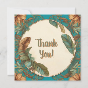 Customizable Feathers Thank You Discount Holiday Card