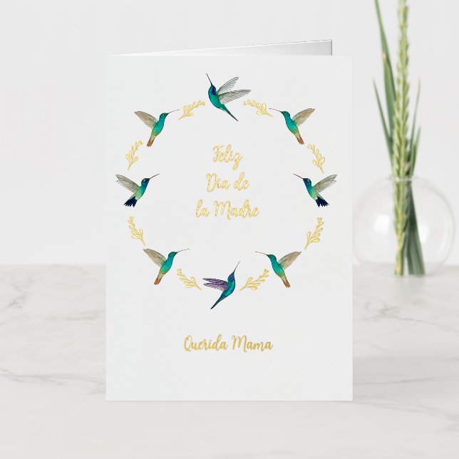 Customizable Feliz Dia De Las Madres Card (Front)