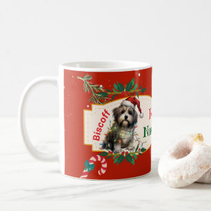 Customizable Feliz Navidog Christmas Coffee Mug