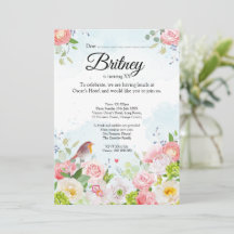 Customizable Female Birthday Invitation – Editable