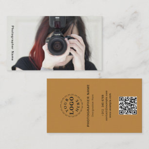 Customizable Female Photographer Business Card