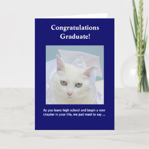 Customizable Feminine Graduation Card