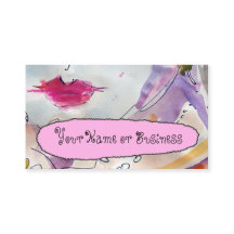 Customizable Feminine Profile Cards # 9826Fem Busi