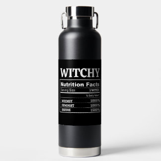 Customizable Feminist Witch Astrology Zodiac Tarot Water Bottle