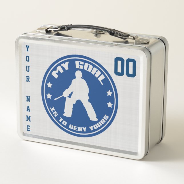 Customizable Field Hockey Goalie Lunch Box (Back)