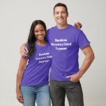 Customizable Field Trip Chaperone Purple T-Shirt<br><div class="desc">Personalize your own preschool,  elementary,  or middle school chaperone t-shirts with your school colour purple for field trips and other school events with parent volunteers like track and field day.</div>