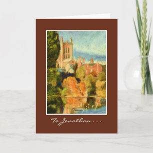 Customizable Fine Art Greeting Card, Cathedral Card
