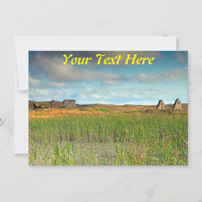 Customizable Finlaggan, Islay, Scotland card (Front)