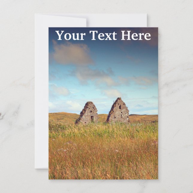 Customizable Finlaggan, Scotland card (Front)