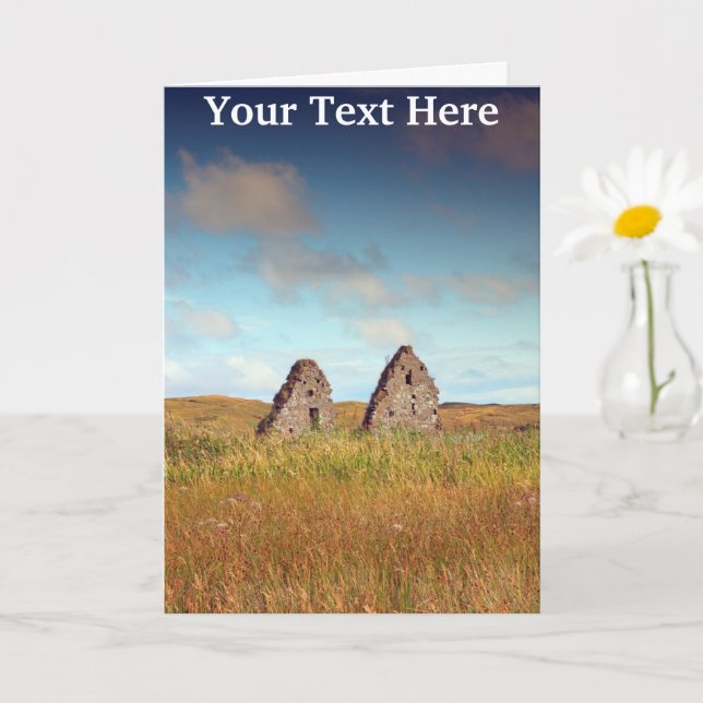 Customizable Finlaggan, Scotland Card (Small Plant)