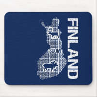 Customizable FINLAND MAP mousepad