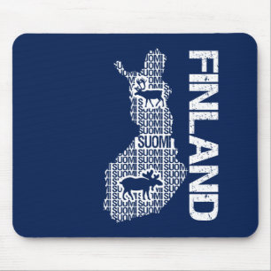 Customizable FINLAND MAP mousepad