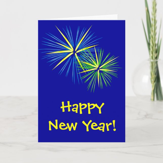 Customizable Fireworks Card (Front)