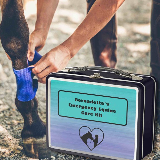 Customizable First Aid Equine Emergency Container Metal Lunch Box (Creator Uploaded)