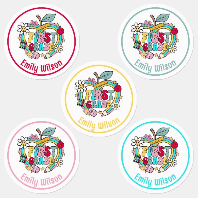 Customizable First Grade Name Tags (Group)