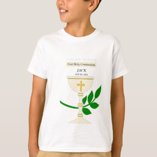 Customizable First Holy Communion Chalice T-shirt