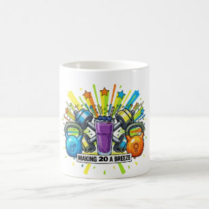 Customizable Fitness Smoothie Celebration Coffee Mug