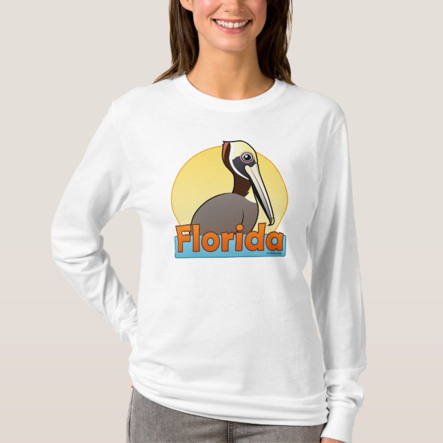 Customizable FL Brown Pelican T-Shirt (Front)