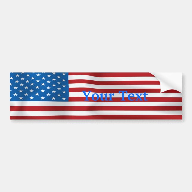 Customizable Flag Bumpersticker Bumper Sticker (Front)