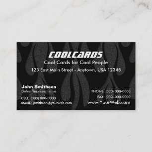 Customizable Flames Business Card