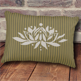 Customizable Flaming Lotus Flower Accent Pillow